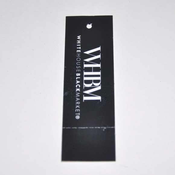 White House Black Market Rib Knit Black Sweater Tank Top Size Small MSRP $69 - Picture 7 of 7